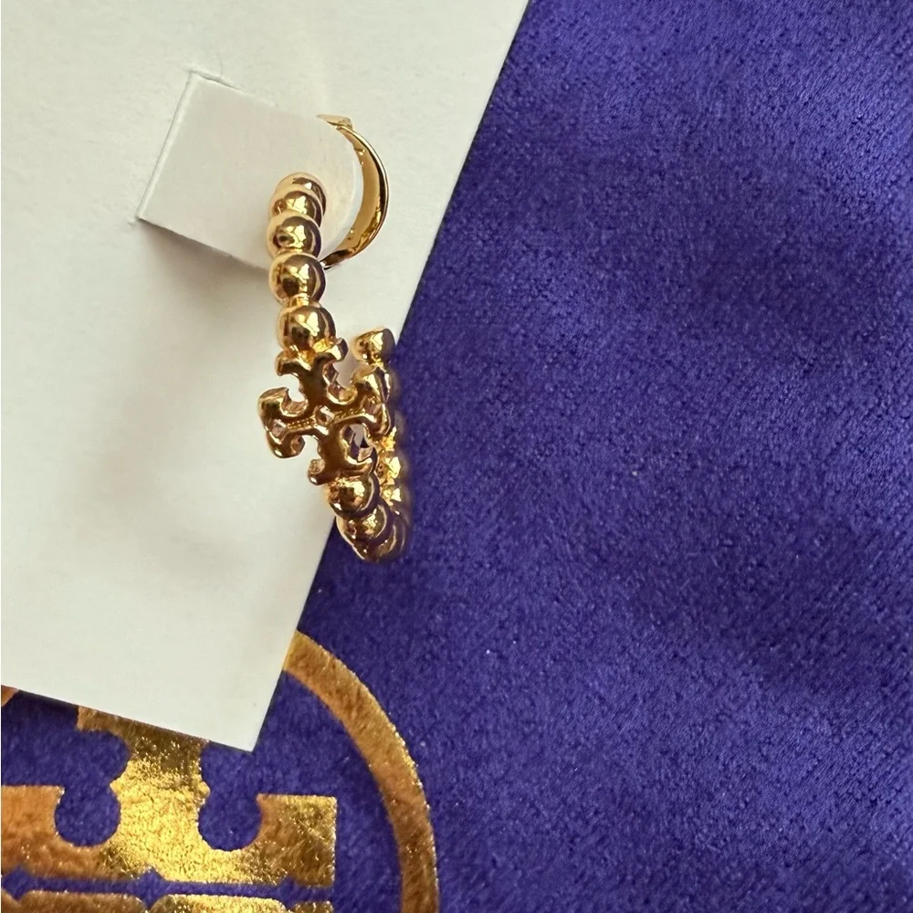Tory Butch Gold Hoop Earrings